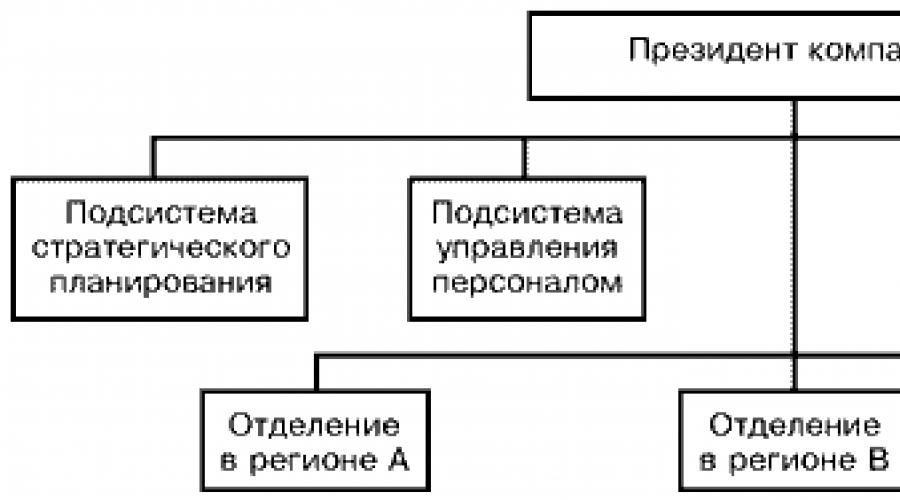 Дивизионная оргструктура. Дивизиональная организация